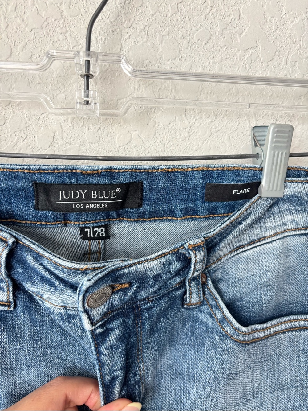 Judy Blue Charlotte Tummy Control Release Hem Flare size 28 - Picture 9 of 12